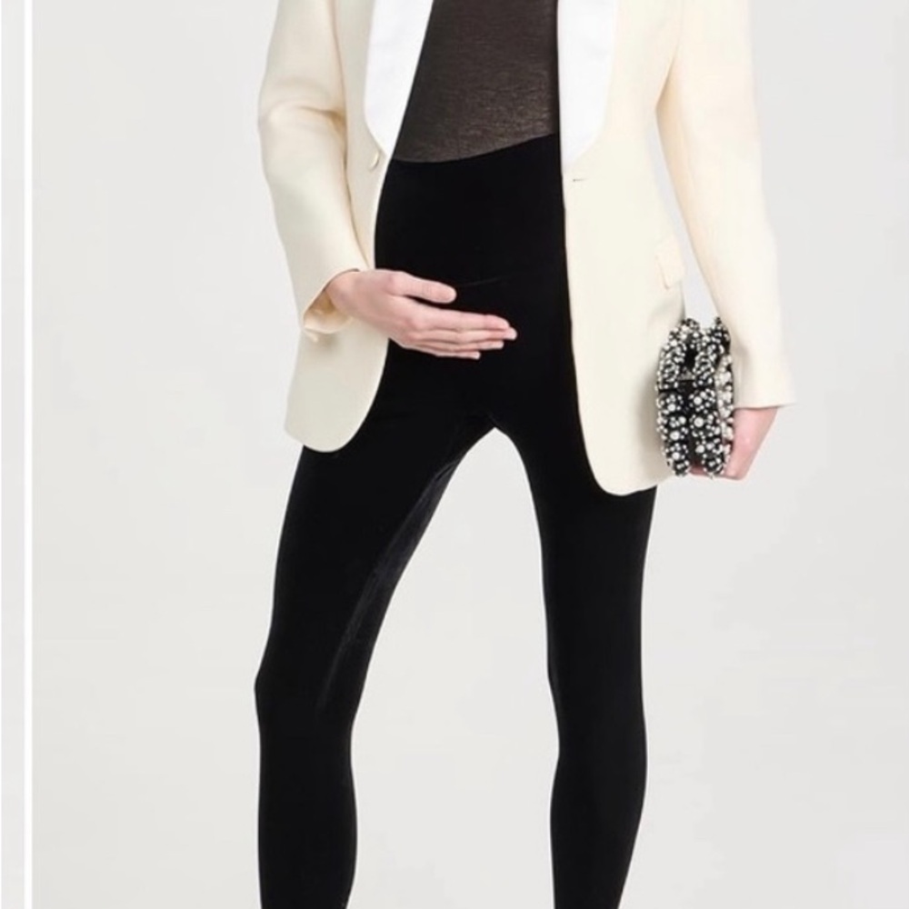 Hatch The Before, During & After Legging - Black Velvet Maternity Leggings